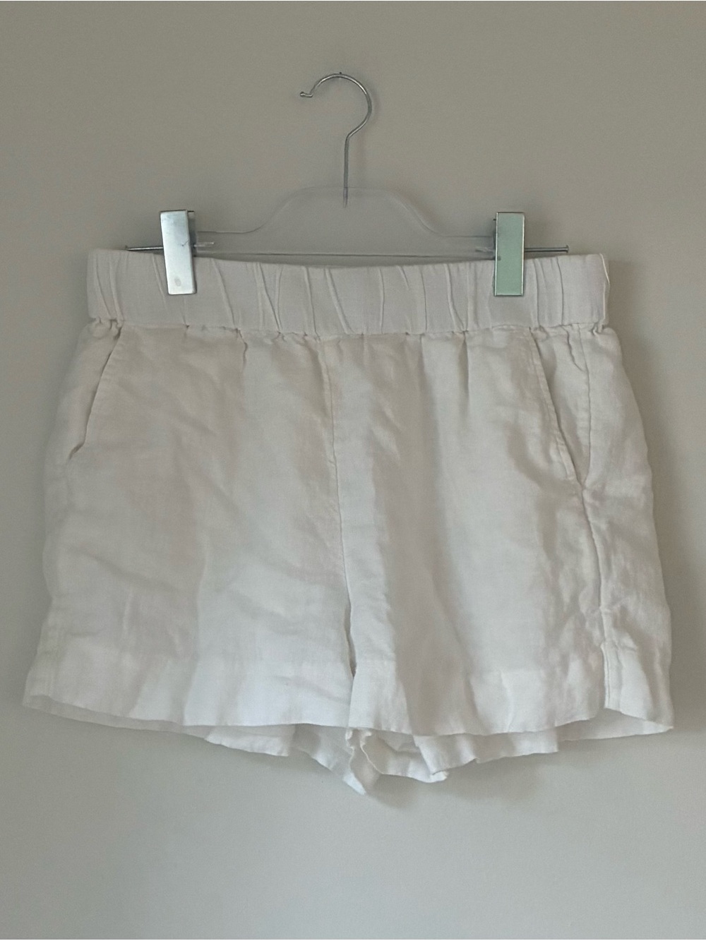 J. Crew Tropez Linen Shorts White Size S - Picture 2 of 4